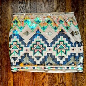 Sequins Mini skirt
